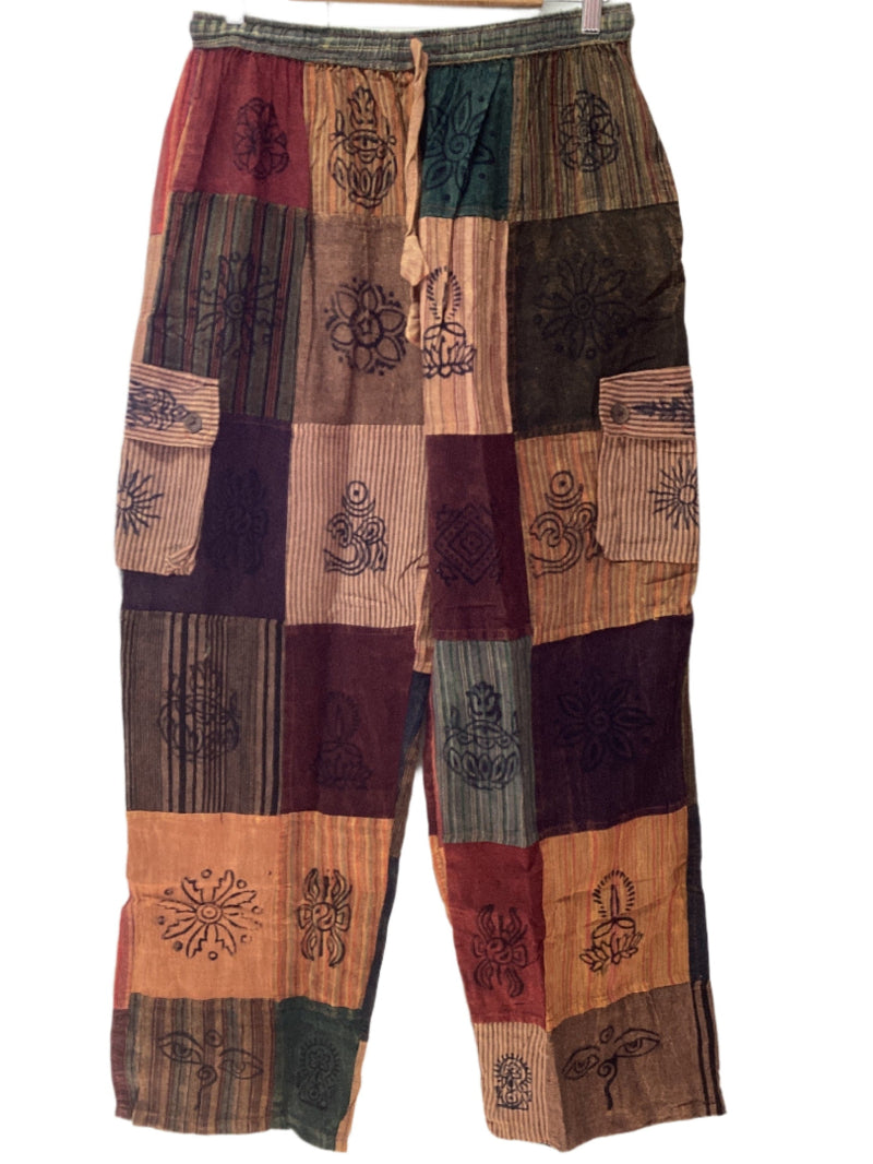 Men's/ Unisex Patchwork Cargo Pants Size X Large-Hand Picked Imports