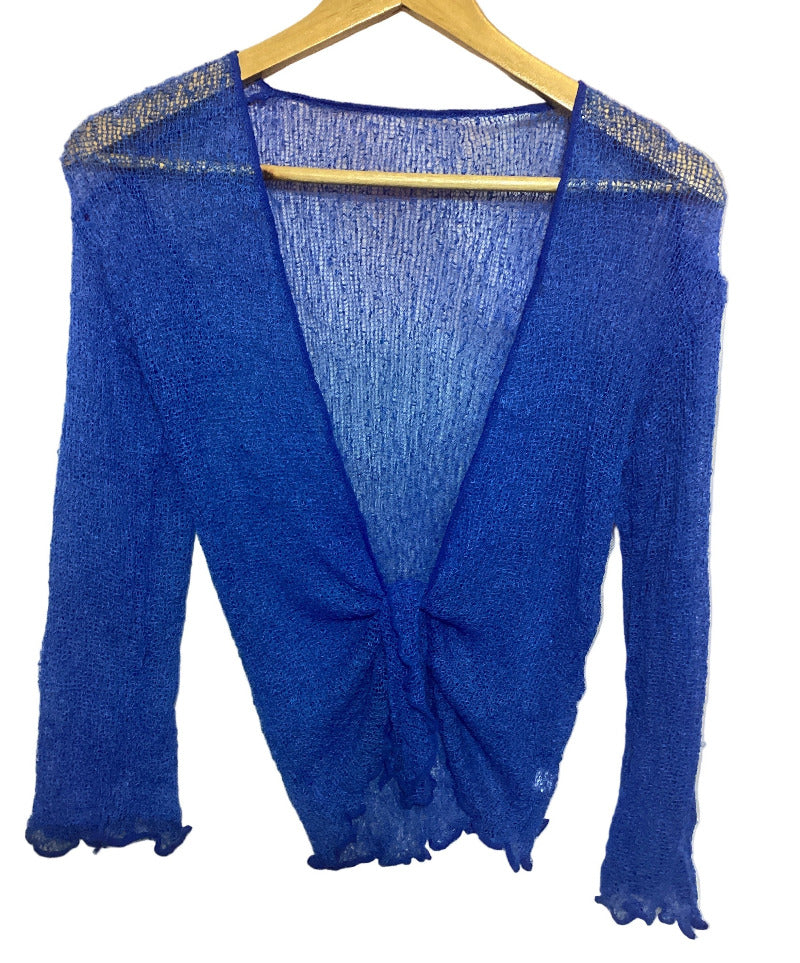 Ladies Stretchy Crochet Top Size Medium-Hand Picked Imports