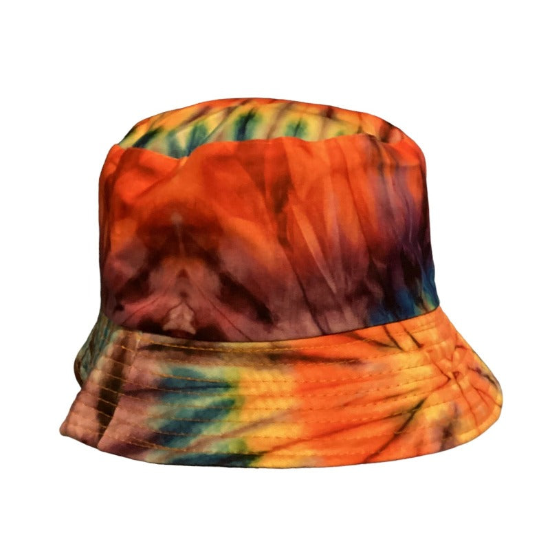 Funky Unisex Reversible Cotton Printed Tie Dye Bucket Hat-Hand Picked Imports