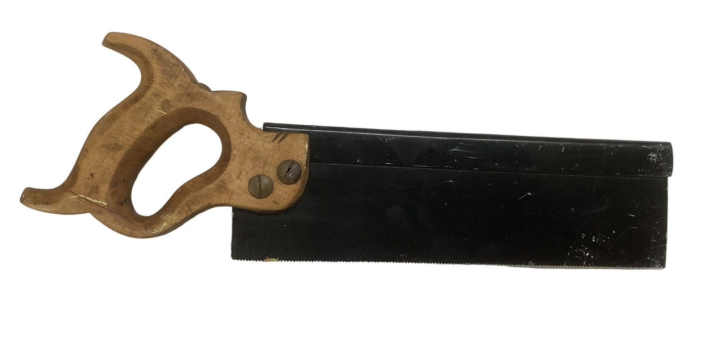 Small Hand Saw Painted By Artist Susan Hend Russell 37.5 x 7.5 cm-Hand Picked Imports