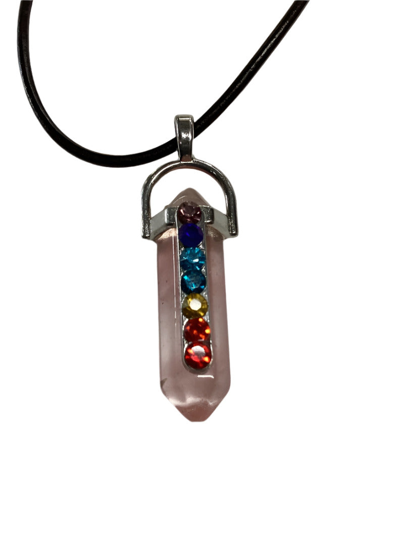 Crystal Chakra Pendant Necklace-Hand Picked Imports