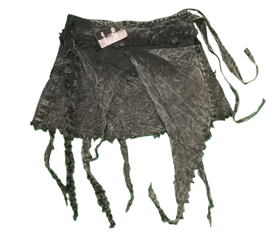 Ladies Stone Washed Wrap-around BoHo Pixie skirt Size S/M-Hand Picked Imports