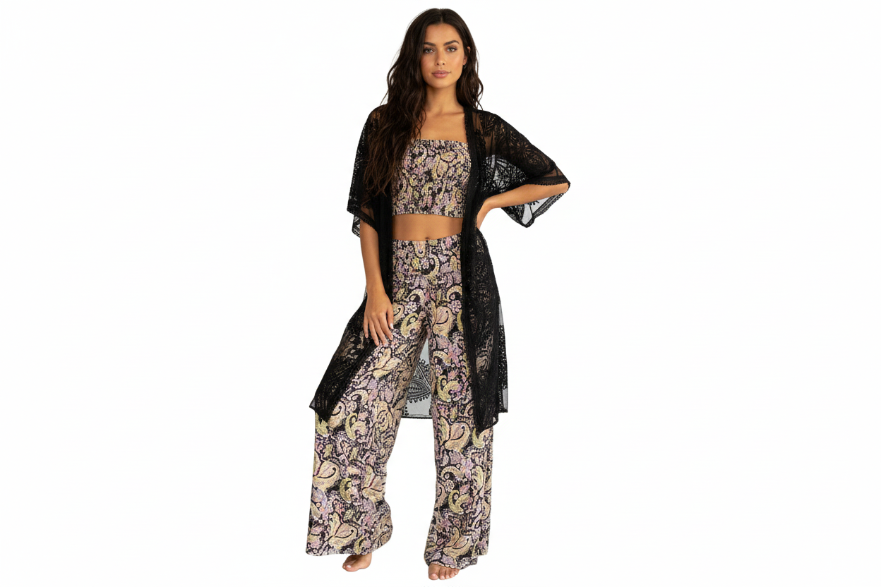 Ladies Festival BoHo Pants and Boob Tub. Size 10 to 16-Hand Picked Imports