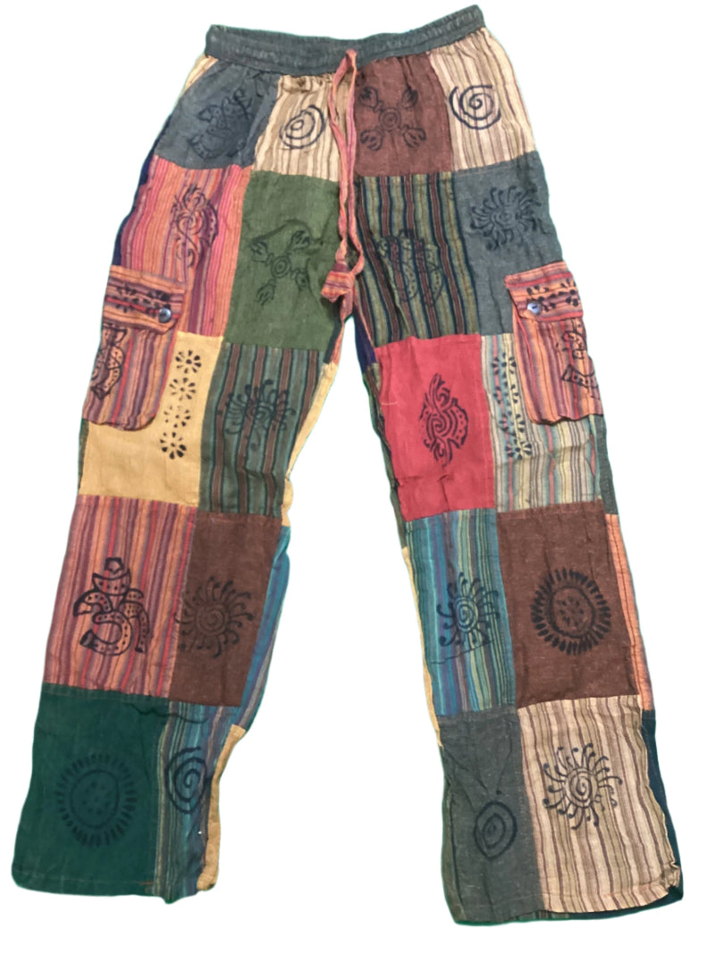 Men's/ Unisex Patchwork Cargo Pants Size Medium-Hand Picked Imports
