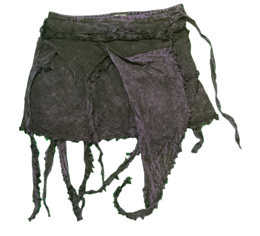 Ladies Stone Washed Wrap-around BoHo Pixie skirt Size S/M-Hand Picked Imports