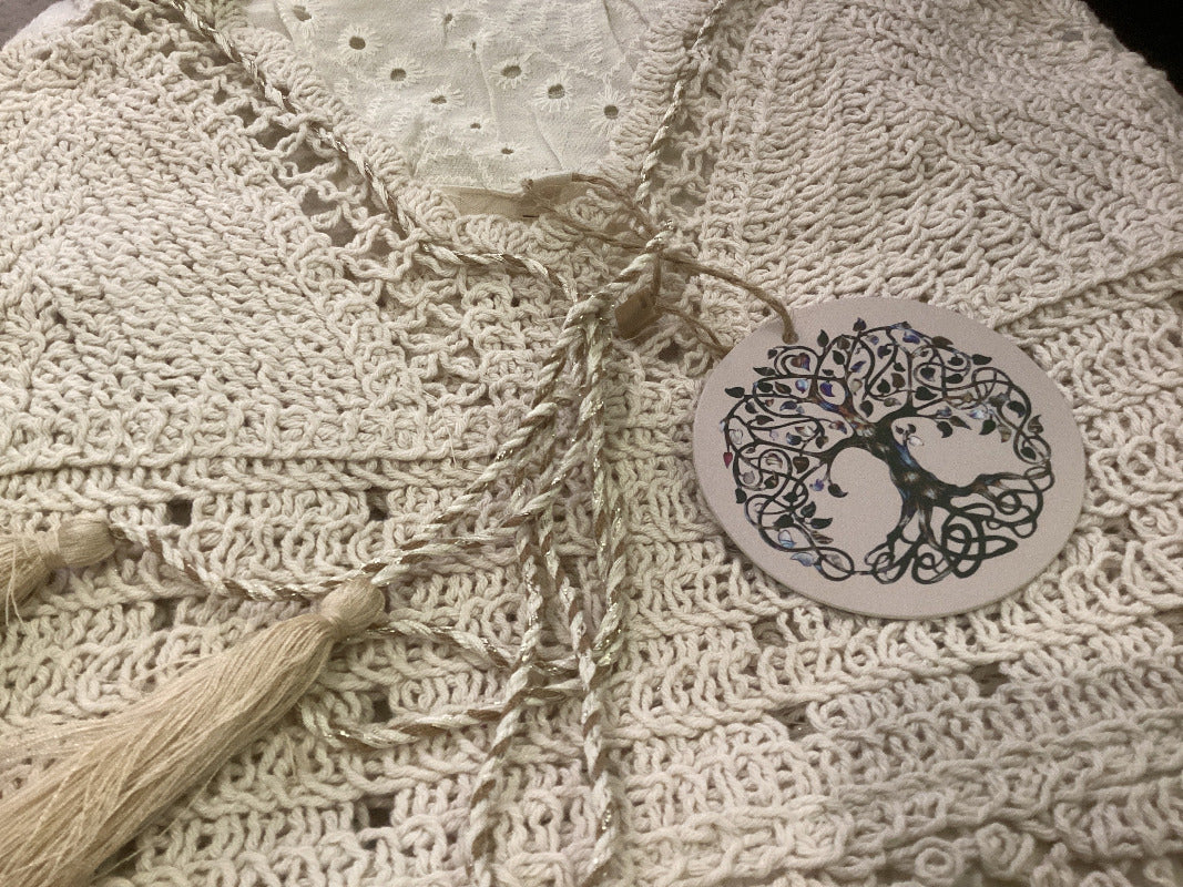 Ladies Cream Coloured Cotton and Lace Dress Size 6 to 10 by Isabella-Hand Picked Imports