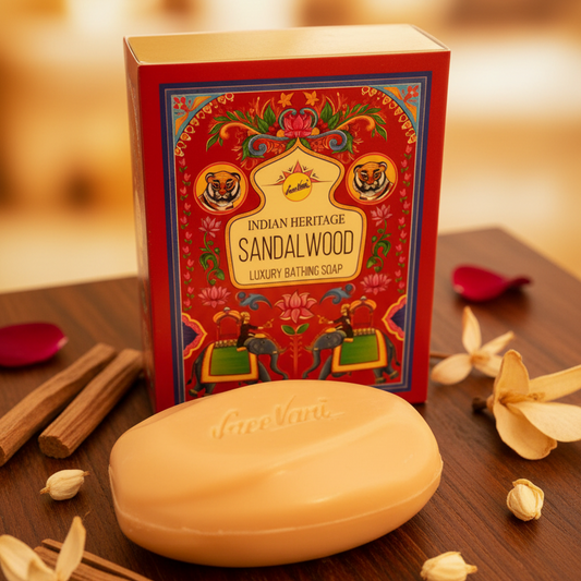 75g Sandalwood Bath Soap made in India-Hand Picked Imports