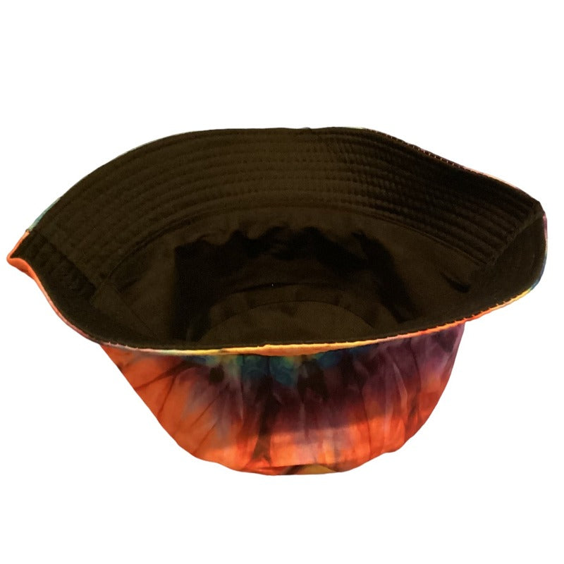 Funky Unisex Reversible Cotton Printed Tie Dye Bucket Hat-Hand Picked Imports