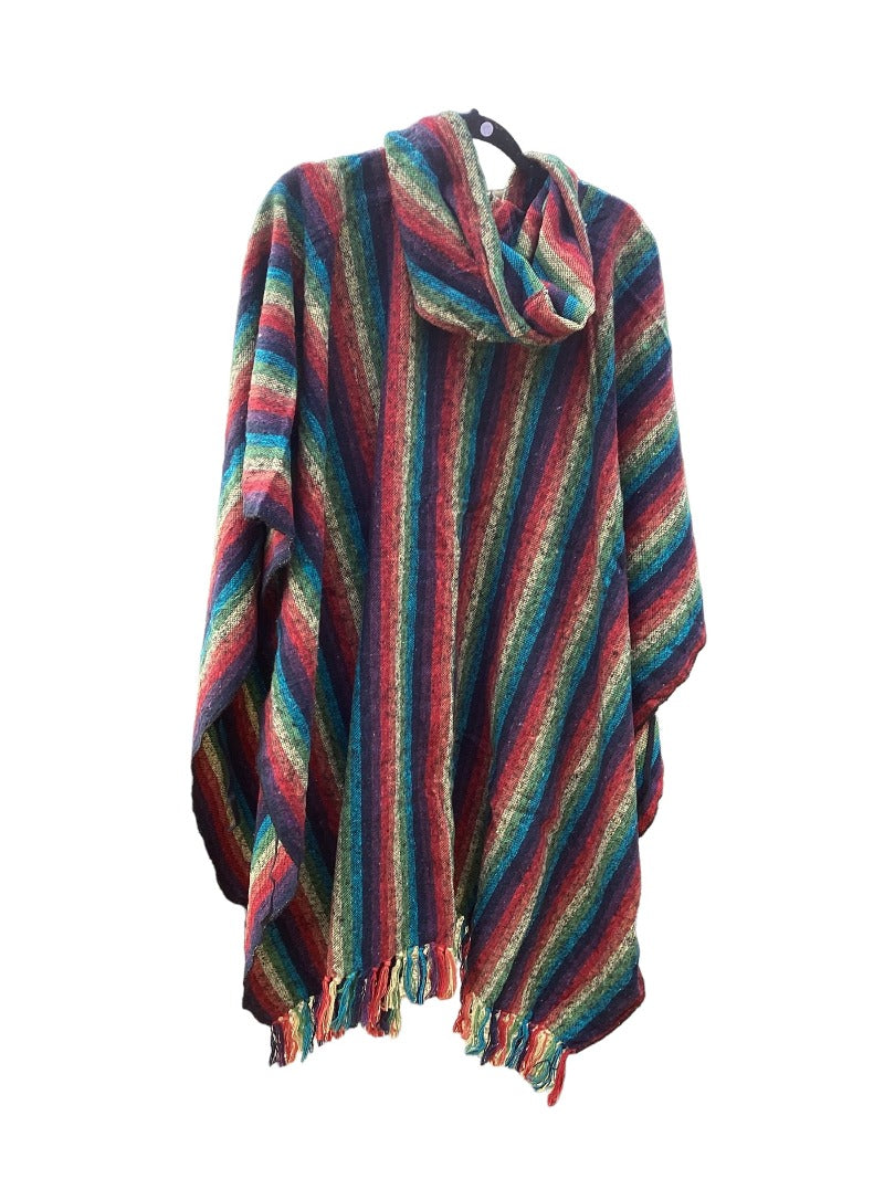 Unisex Rainbow Poncho Free Size Made in Nepal-Hand Picked Imports