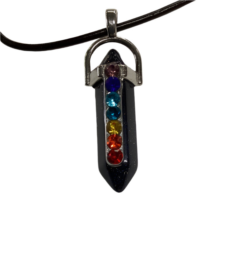 Crystal Chakra Pendant Necklace-Hand Picked Imports