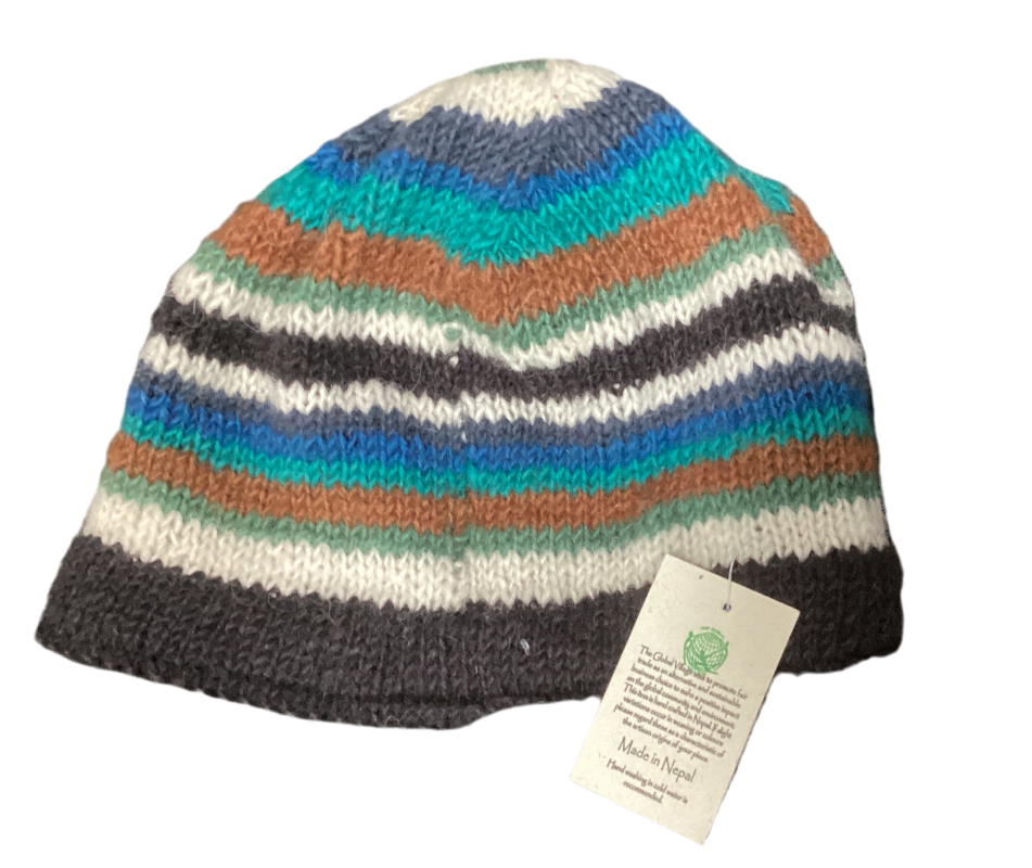 Nepalese Winter Woolen Beanies Hand Crafted in Nepal-Hand Picked Imports