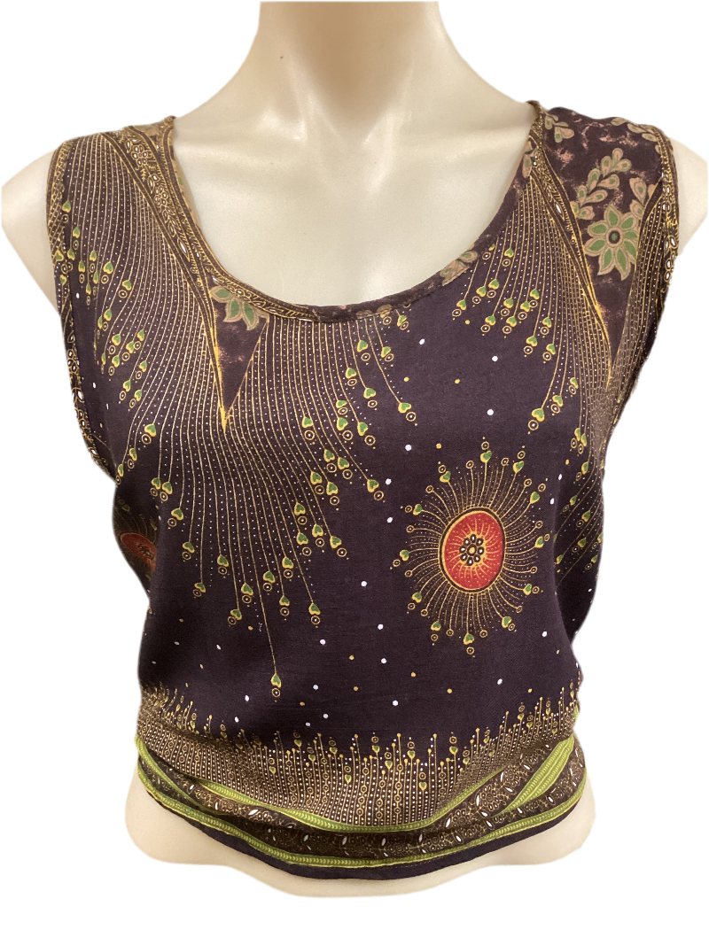Ladies summer Rayon Top Size Medium-Hand Picked Imports