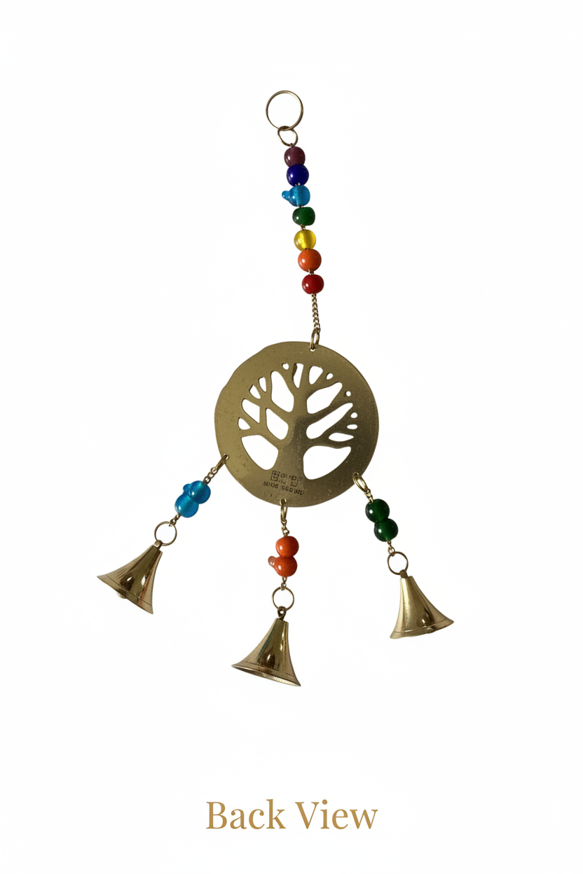 Brass Bells Tree of Life Chakra String Length 26cm-Hand Picked Imports
