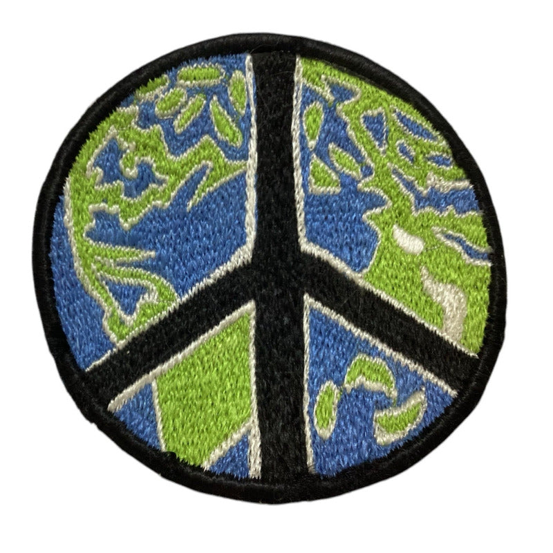 Sew on World Peace Patches Made in Nepal 8cm-Hand Picked Imports