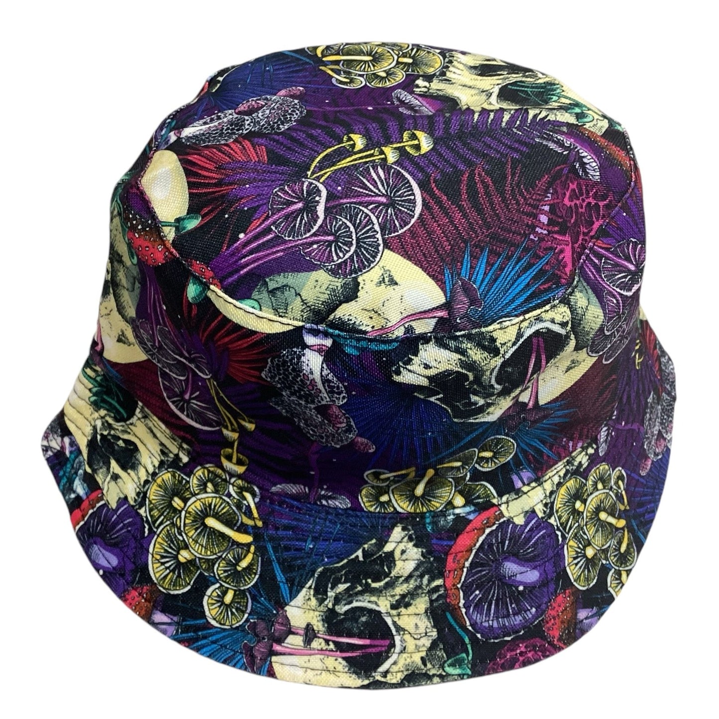 Funky Unisex Reversible Cotton Printed Skull Bucket Hat-Hand Picked Imports