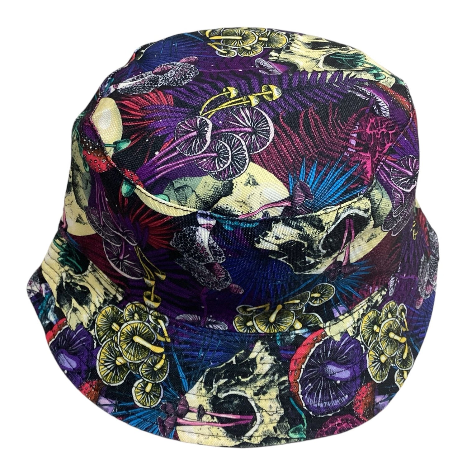 Funky Unisex Reversible Cotton Printed Skull Bucket Hat-Hand Picked Imports