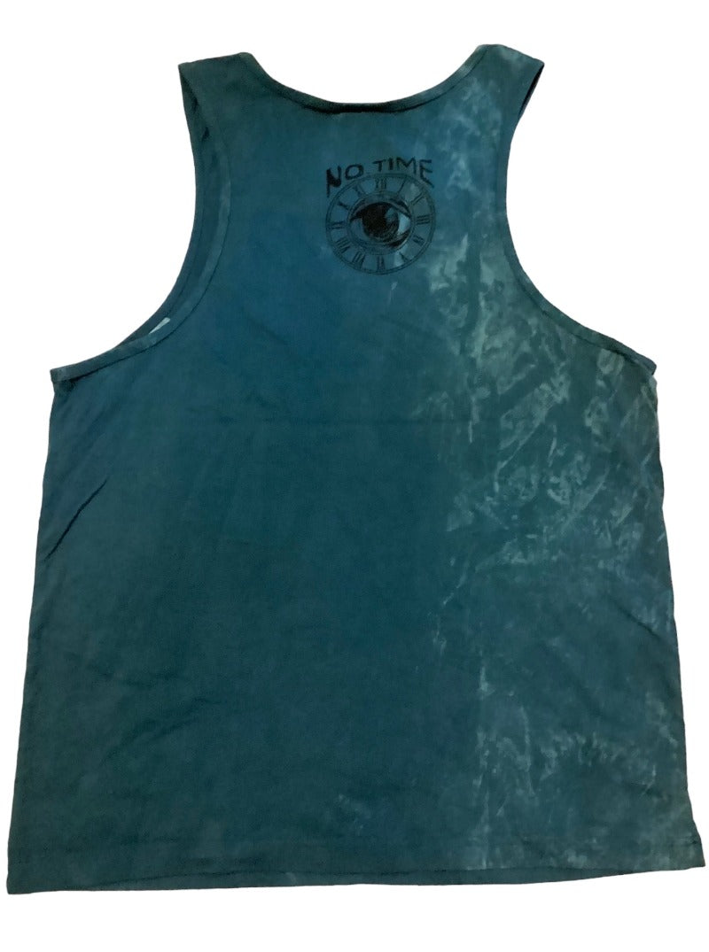 Turquoise Men's/Unisex V W Kombi Design Cotton Singlet S/M-Hand Picked Imports
