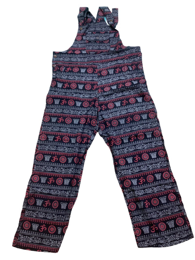 Ladies Cotton OM Straight Leg Overalls Made in Nepal-Hand Picked Imports