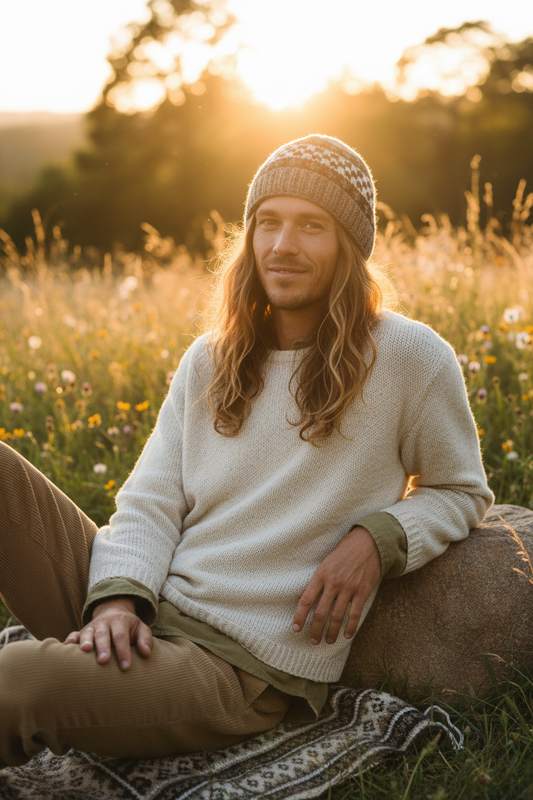Adult Men's/ Unisex Woollen Beanies Hand Crafted in Nepal-Hand Picked Imports