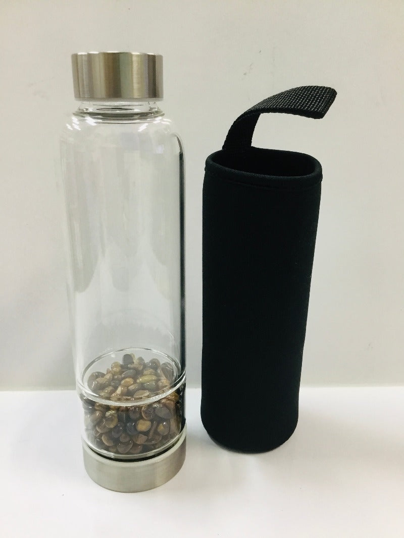 Crystal Drink Bottle + Holder-Hand Picked Imports
