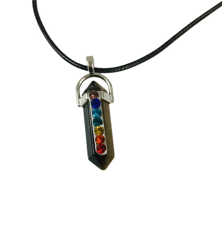 Crystal Chakra Pendant Necklace-Hand Picked Imports