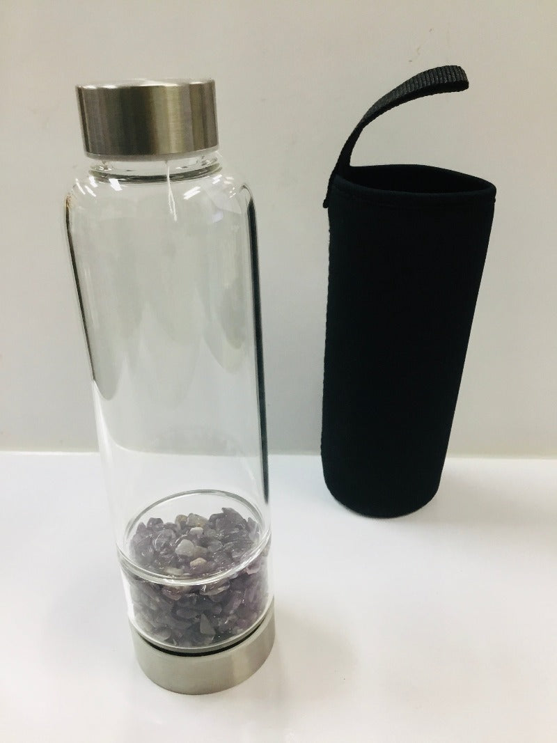 Crystal Drink Bottle + Holder-Hand Picked Imports