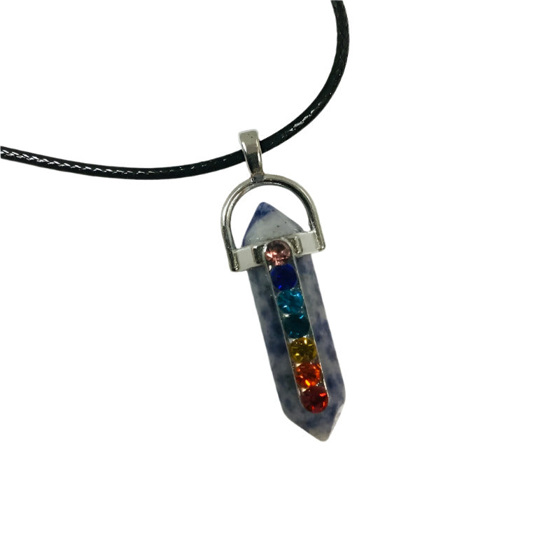 Crystal Chakra Pendant Necklace-Hand Picked Imports