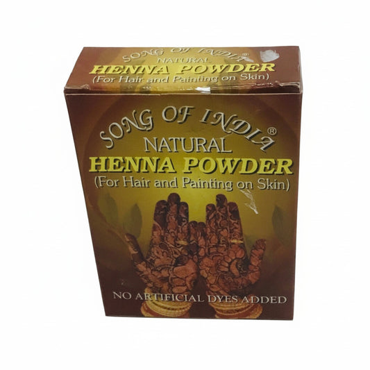 80g box of 100% Natural Henna Powder - Song of India-Hand Picked Imports