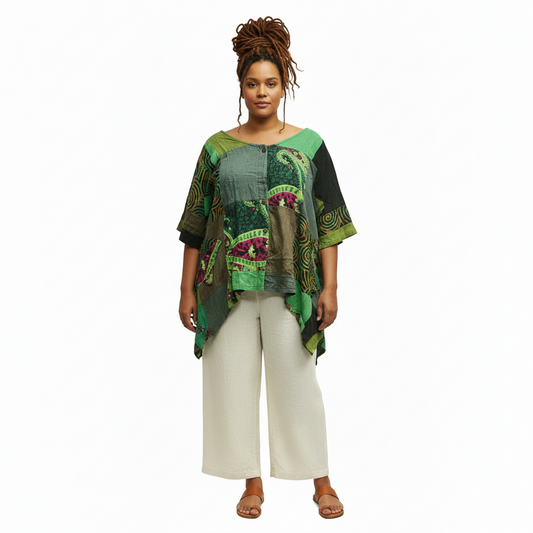 Ladies Cotton Plus Size Top Size 14 to 20-Hand Picked Imports