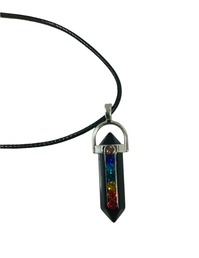 Crystal Chakra Pendant Necklace-Hand Picked Imports
