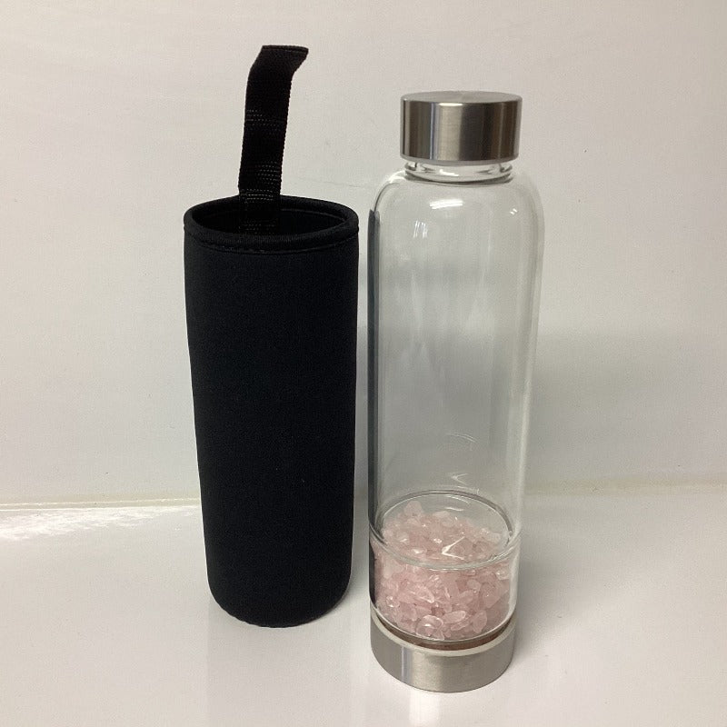 Crystal Drink Bottle + Holder-Hand Picked Imports