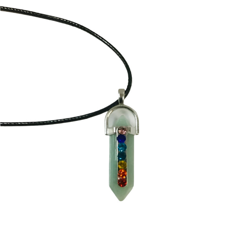 Crystal Chakra Pendant Necklace-Hand Picked Imports