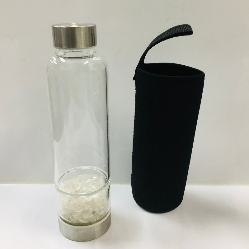 Crystal Drink Bottle + Holder-Hand Picked Imports