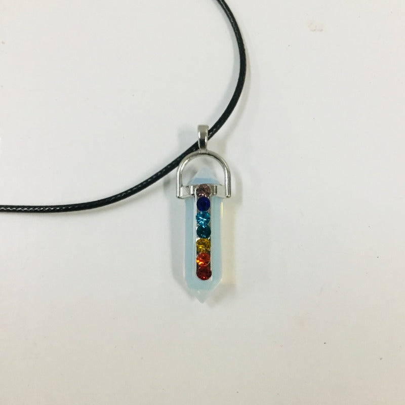 Crystal Chakra Pendant Necklace-Hand Picked Imports