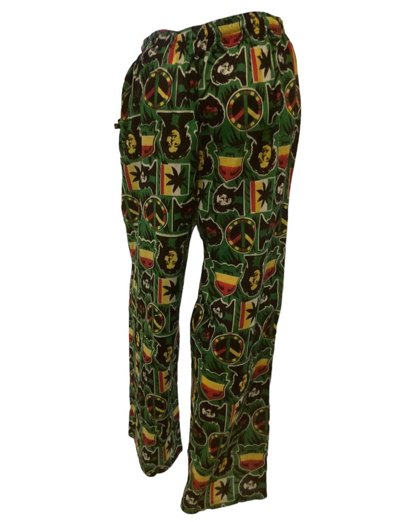 Unisex Men's/Ladies Light Cotton Festival Party Bob Marley Pants-Hand Picked Imports