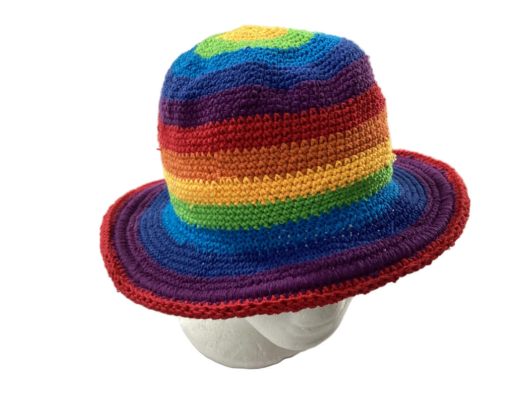 Kids Bright Rainbow Festival Unisex Hat Size Kids 1-5 years