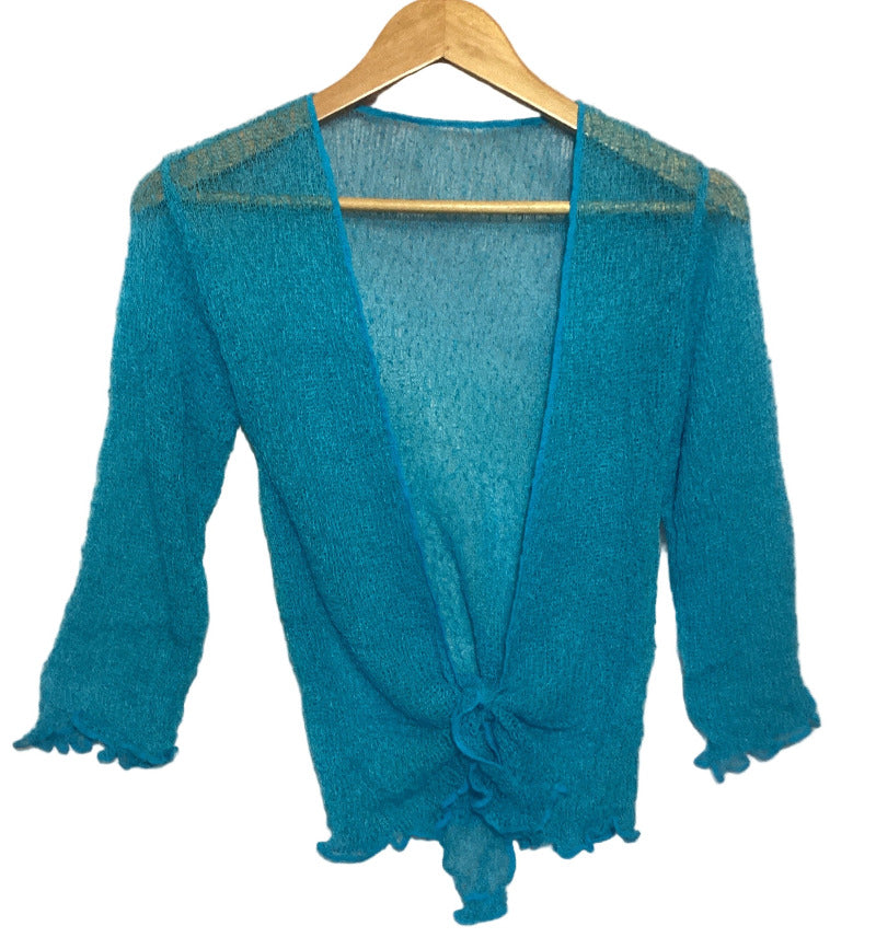 Ladies Stretchy Crochet Top Size Medium-Hand Picked Imports