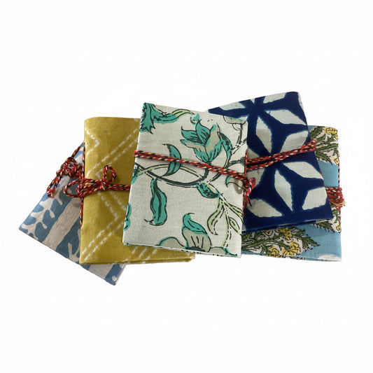 Mini Handcrafted Art Journal with Hand Made Paper from India Size 9 x 8 cm-Hand Picked Imports