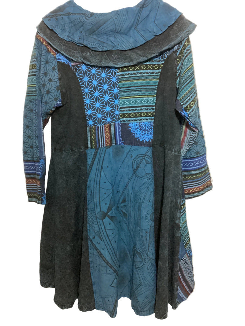 Unisex Patchwork Hippie Festival Jacket free Size-Hand Picked Imports