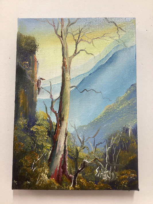 Miniature Oil Painting On Stretched Canvas 7"x 5” By Sue Hend-Hand Picked Imports