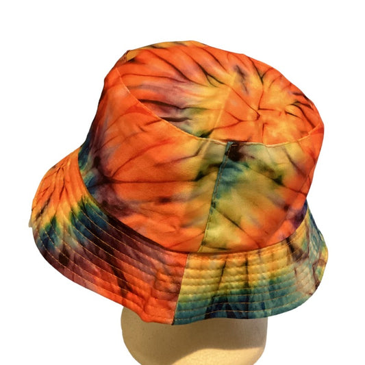 Funky Unisex Reversible Cotton Printed Tie Dye Bucket Hat-Hand Picked Imports