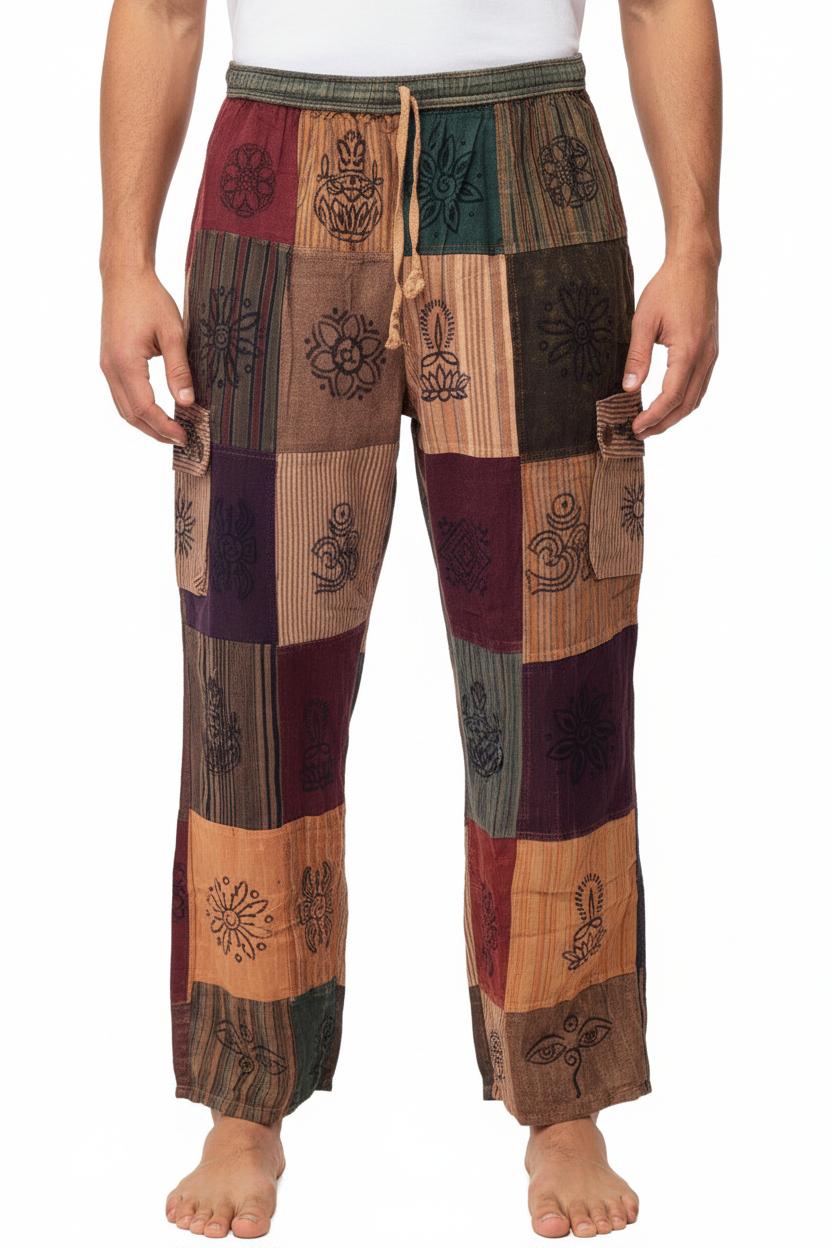 Men's/ Unisex Patchwork Cargo Pants Size X Large-Hand Picked Imports