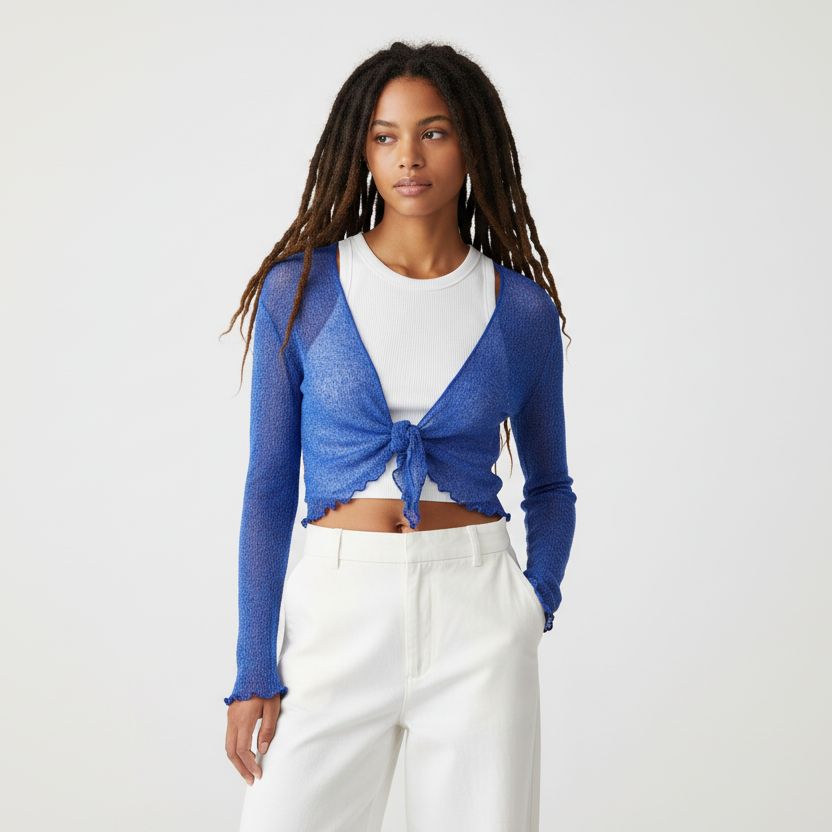 Ladies Stretchy Crochet Top Size 8 to 14-Hand Picked Imports