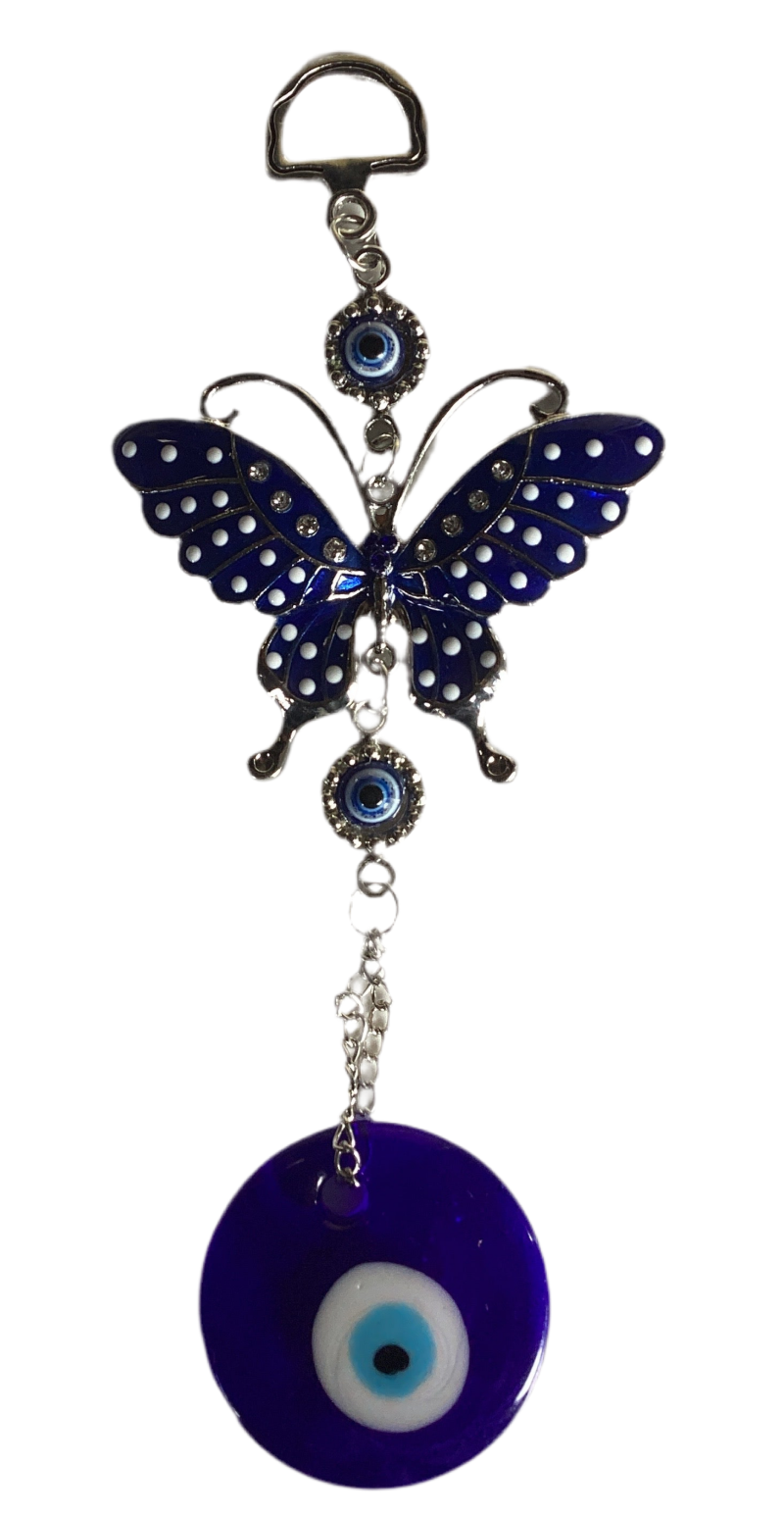 Turkish Evil Eye Butterfly Owl Elephant Wall Hangings-Hand Picked Imports