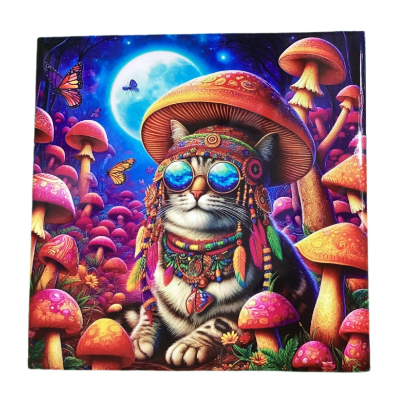 Magical Spiritual Ceramic Trivets - Teapot Coasters Cork Tile 20x20cm-Hand Picked Imports