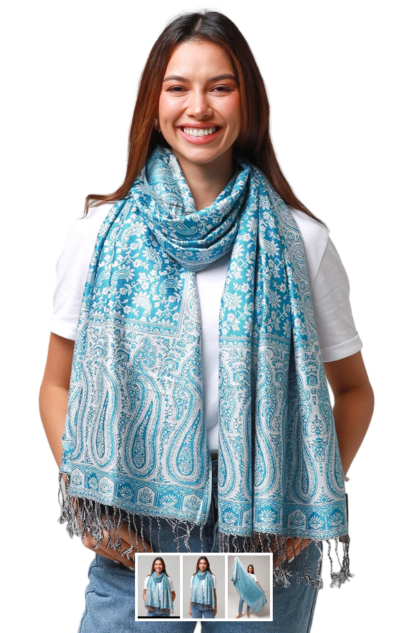 Lemon Tree Festival Rave Tend Scarf 100% Cotton- Pashmina look-Hand Picked Imports