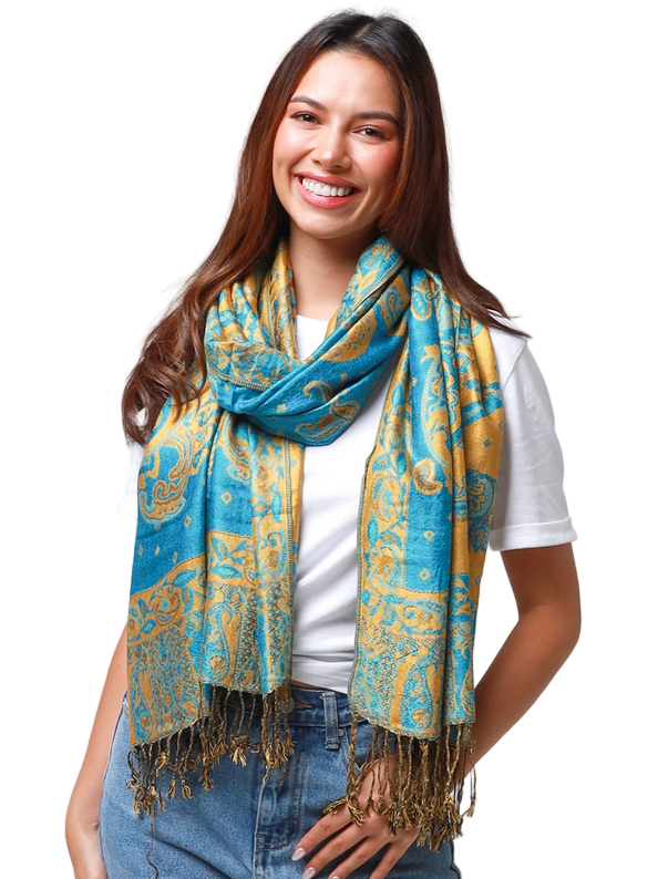 Lemon Tree Festival Rave Tend Scarf 100% Cotton- Pashmina look-Hand Picked Imports