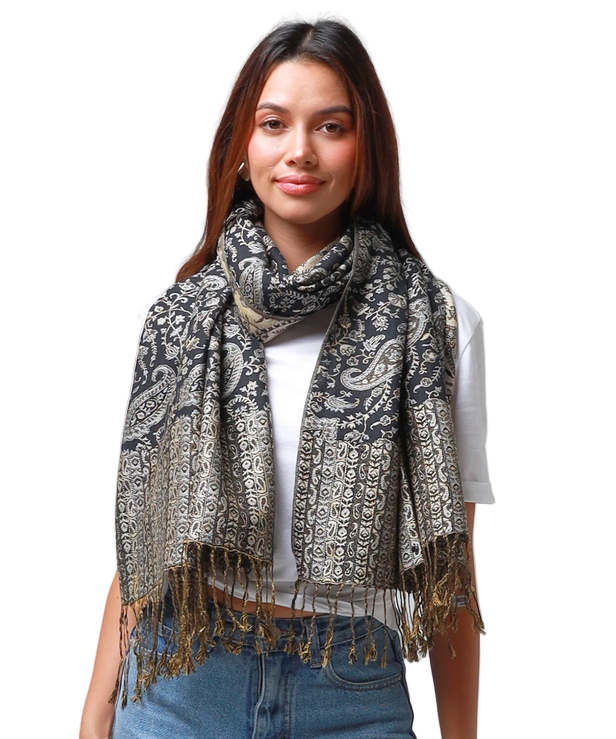 Lemon Tree Festival Rave Tend Scarf 100% Cotton- Pashmina look-Hand Picked Imports