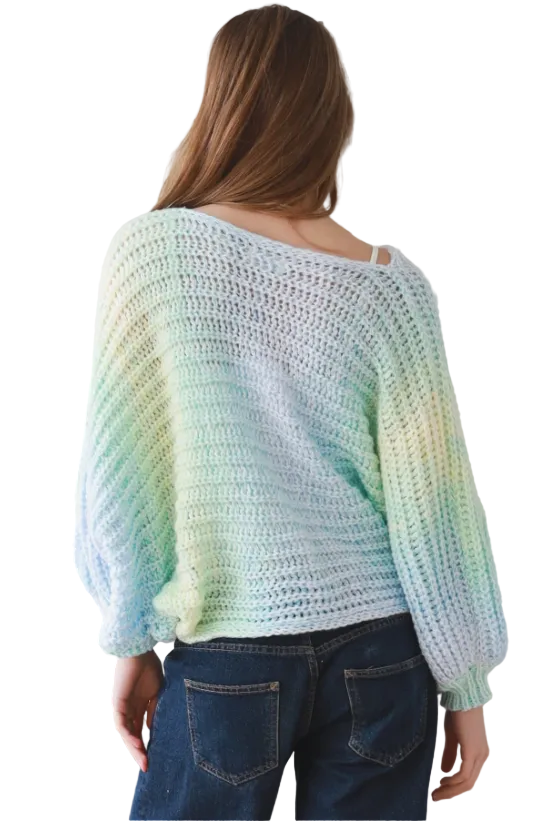 Ladies Soft Spring BoHo Loose Knit Jumper Free Size-Hand Picked Imports
