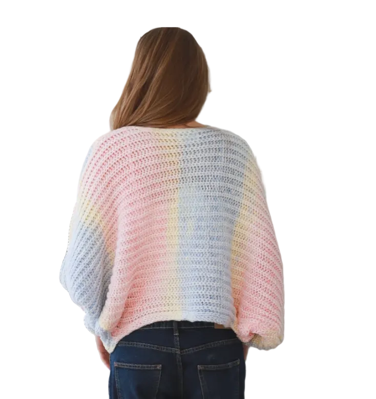 Ladies Soft Spring BoHo Loose Knit Jumper Free Size-Hand Picked Imports